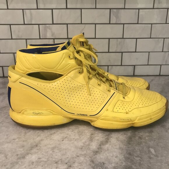 adidas Other - Adidas Adizero Sneakers Mens 15 Yellow Rose 1 Retro All Star Basketball Shoes